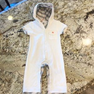 Authentic burberry all white one piece outfit